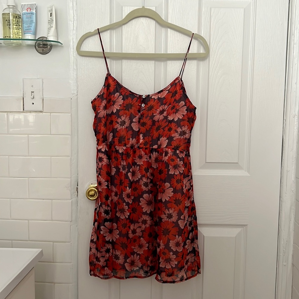Zara floral dress size M fits like S